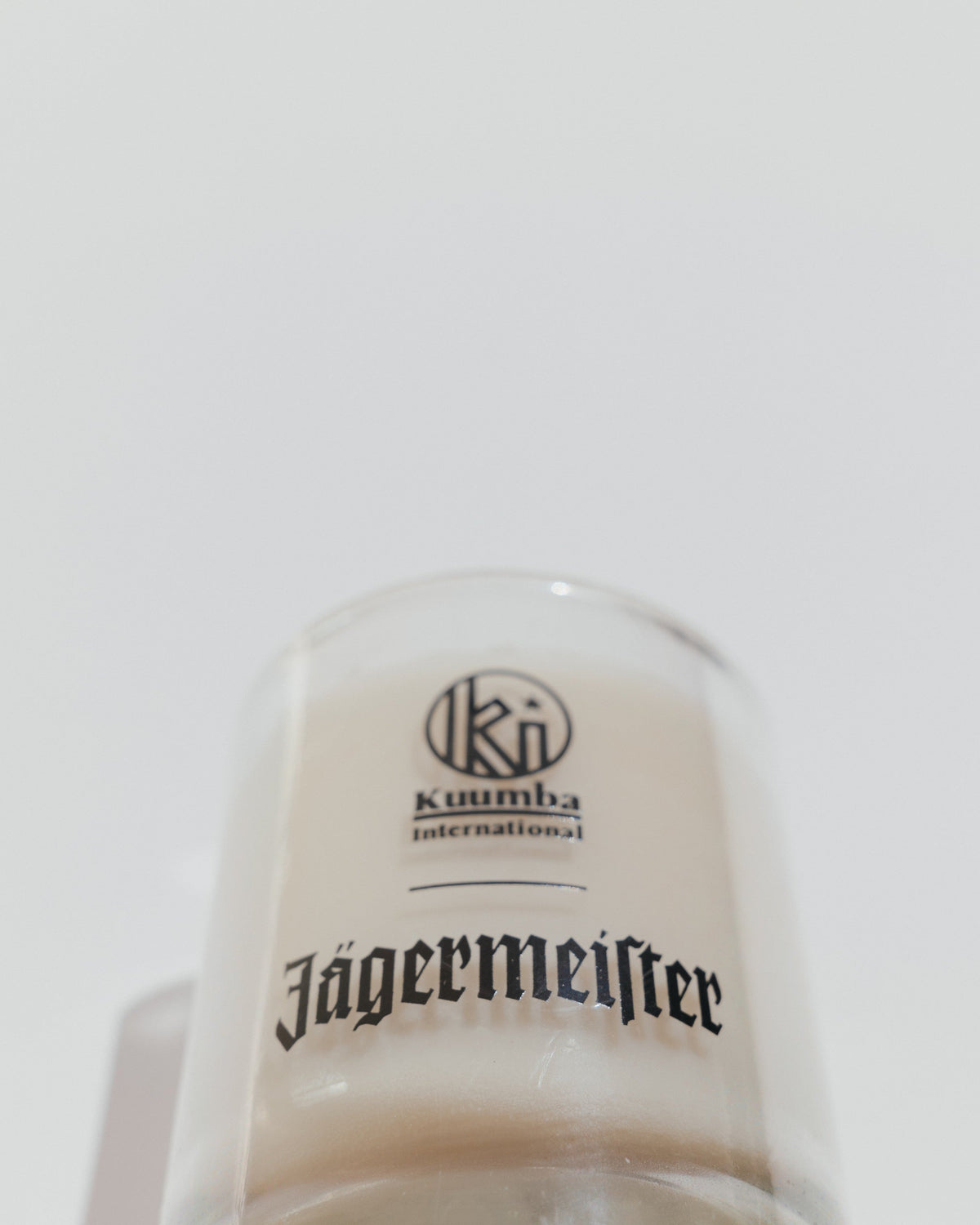 Jägermeister candle vertical ftom the top