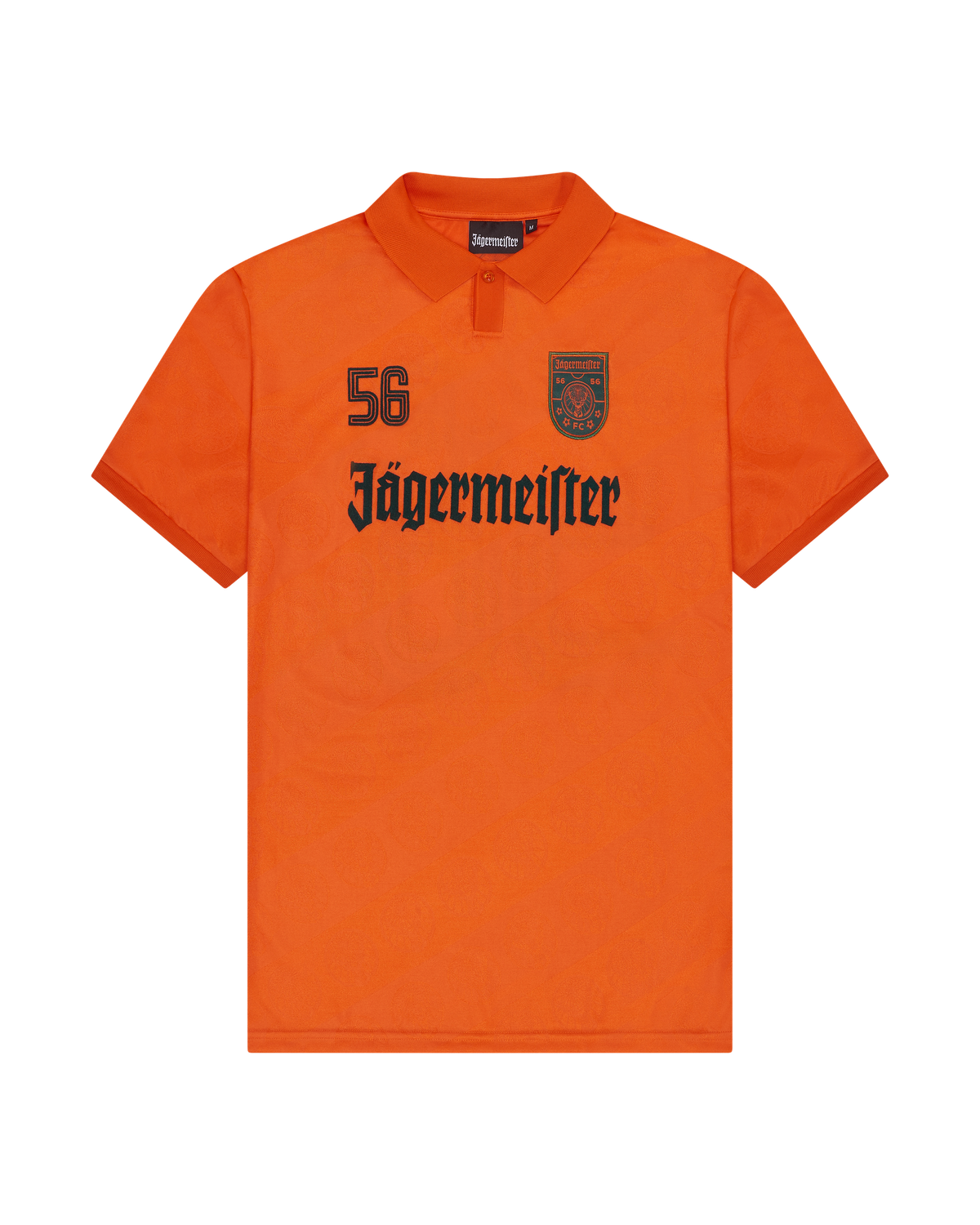 Orange jersey with Jägermeister branding from the front.