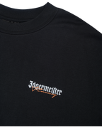 Black t-shirt with Jägermeister Racing logo.