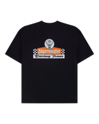 Black t-shirt with Jägermeister Racing Team logo on the back.